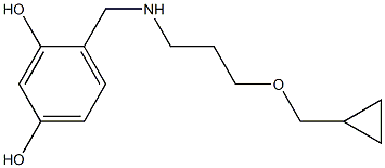 4-({[3-(cyclopropylmethoxy)propyl]amino}methyl)benzene-1,3-diol