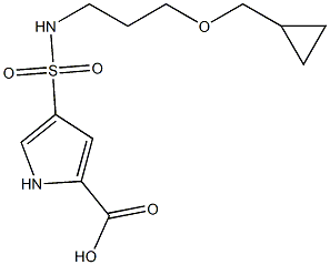 4-({[3-(cyclopropylmethoxy)propyl]amino}sulfonyl)-1H-pyrrole-2-carboxylic acid