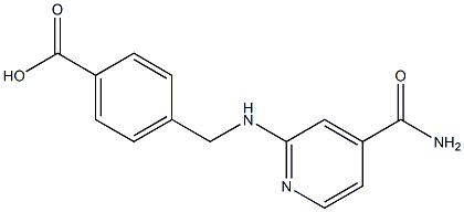 4-({[4-(aminocarbonyl)pyridin-2-yl]amino}methyl)benzoic acid 结构式