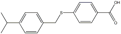 4-({[4-(propan-2-yl)phenyl]methyl}sulfanyl)benzoic acid|