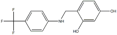4-({[4-(trifluoromethyl)phenyl]amino}methyl)benzene-1,3-diol