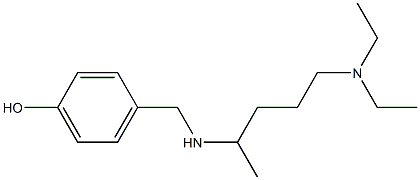 4-({[5-(diethylamino)pentan-2-yl]amino}methyl)phenol Structure