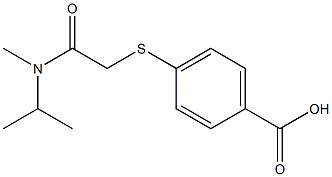 4-({[methyl(propan-2-yl)carbamoyl]methyl}sulfanyl)benzoic acid