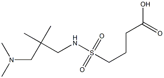 4-({2-[(dimethylamino)methyl]-2-methylpropyl}sulfamoyl)butanoic acid 结构式