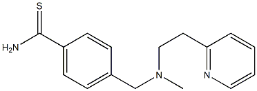 4-({methyl[2-(pyridin-2-yl)ethyl]amino}methyl)benzene-1-carbothioamide Structure