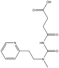 4-({methyl[2-(pyridin-2-yl)ethyl]carbamoyl}amino)-4-oxobutanoic acid 结构式