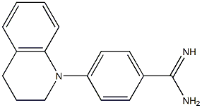 4-(1,2,3,4-tetrahydroquinolin-1-yl)benzene-1-carboximidamide 化学構造式
