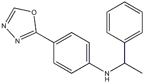 4-(1,3,4-oxadiazol-2-yl)-N-(1-phenylethyl)aniline Struktur