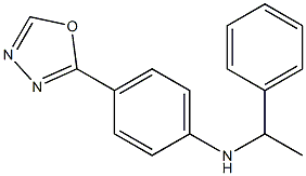 4-(1,3,4-oxadiazol-2-yl)-N-(1-phenylethyl)aniline 结构式