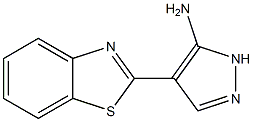 4-(1,3-benzothiazol-2-yl)-1H-pyrazol-5-amine 化学構造式