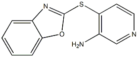 4-(1,3-benzoxazol-2-ylsulfanyl)pyridin-3-amine Struktur