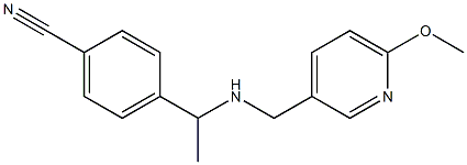  4-(1-{[(6-methoxypyridin-3-yl)methyl]amino}ethyl)benzonitrile