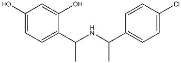 4-(1-{[1-(4-chlorophenyl)ethyl]amino}ethyl)benzene-1,3-diol