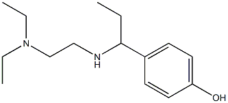 4-(1-{[2-(diethylamino)ethyl]amino}propyl)phenol,,结构式