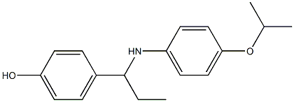 4-(1-{[4-(propan-2-yloxy)phenyl]amino}propyl)phenol