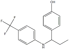 4-(1-{[4-(trifluoromethyl)phenyl]amino}propyl)phenol