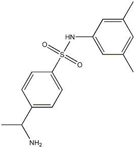 4-(1-aminoethyl)-N-(3,5-dimethylphenyl)benzene-1-sulfonamide,,结构式