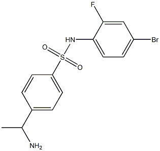 4-(1-aminoethyl)-N-(4-bromo-2-fluorophenyl)benzene-1-sulfonamide