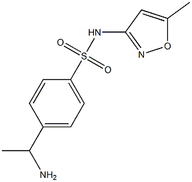 4-(1-aminoethyl)-N-(5-methyl-1,2-oxazol-3-yl)benzene-1-sulfonamide Structure