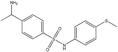 4-(1-aminoethyl)-N-[4-(methylsulfanyl)phenyl]benzene-1-sulfonamide