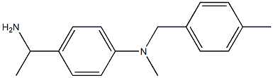 4-(1-aminoethyl)-N-methyl-N-[(4-methylphenyl)methyl]aniline Structure