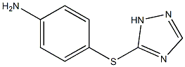 4-(1H-1,2,4-triazol-5-ylsulfanyl)aniline 结构式