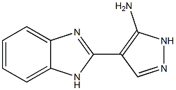 4-(1H-benzimidazol-2-yl)-1H-pyrazol-5-amine,,结构式