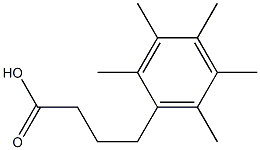 4-(2,3,4,5,6-pentamethylphenyl)butanoic acid,,结构式