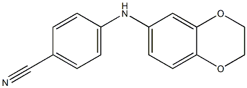 4-(2,3-dihydro-1,4-benzodioxin-6-ylamino)benzonitrile Structure