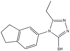 4-(2,3-dihydro-1H-inden-5-yl)-5-ethyl-4H-1,2,4-triazole-3-thiol