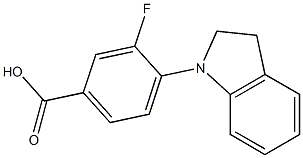 4-(2,3-dihydro-1H-indol-1-yl)-3-fluorobenzoic acid