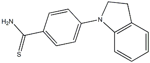 4-(2,3-dihydro-1H-indol-1-yl)benzene-1-carbothioamide,,结构式