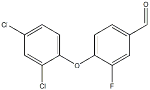4-(2,4-dichlorophenoxy)-3-fluorobenzaldehyde Structure