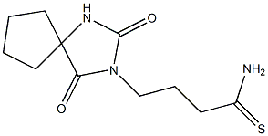 4-(2,4-dioxo-1,3-diazaspiro[4.4]non-3-yl)butanethioamide Structure
