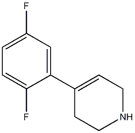 4-(2,5-difluorophenyl)-1,2,3,6-tetrahydropyridine 结构式