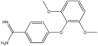4-(2,6-dimethoxyphenoxy)benzene-1-carboximidamide Structure