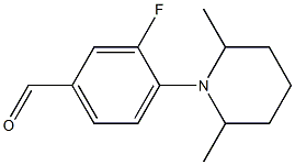 4-(2,6-dimethylpiperidin-1-yl)-3-fluorobenzaldehyde|