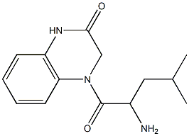 4-(2-amino-4-methylpentanoyl)-1,2,3,4-tetrahydroquinoxalin-2-one,,结构式