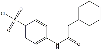 4-(2-cyclohexylacetamido)benzene-1-sulfonyl chloride Structure