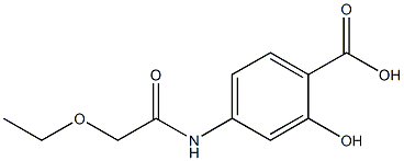 4-(2-ethoxyacetamido)-2-hydroxybenzoic acid Structure