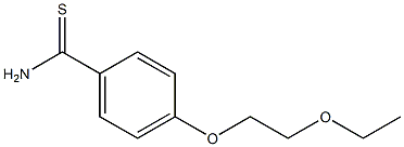 4-(2-ethoxyethoxy)benzene-1-carbothioamide 结构式