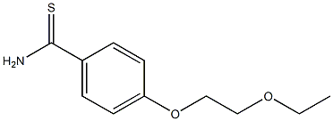 4-(2-ethoxyethoxy)benzene-1-carbothioamide Struktur