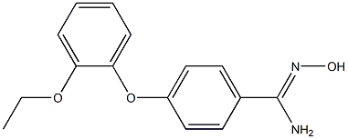 4-(2-ethoxyphenoxy)-N'-hydroxybenzene-1-carboximidamide Struktur