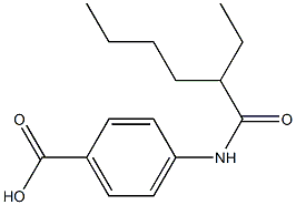 4-(2-ethylhexanamido)benzoic acid Structure