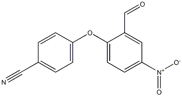 4-(2-formyl-4-nitrophenoxy)benzonitrile Structure