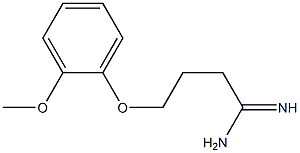 4-(2-methoxyphenoxy)butanimidamide,,结构式