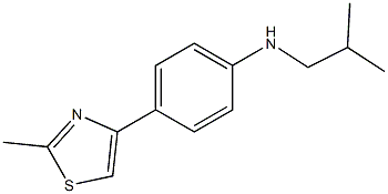 4-(2-methyl-1,3-thiazol-4-yl)-N-(2-methylpropyl)aniline