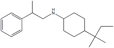4-(2-methylbutan-2-yl)-N-(2-phenylpropyl)cyclohexan-1-amine Struktur