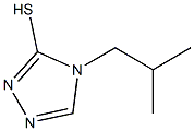 4-(2-methylpropyl)-4H-1,2,4-triazole-3-thiol 化学構造式