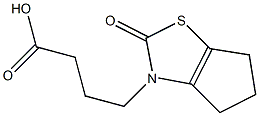 4-(2-oxo-5,6-dihydro-2H-cyclopenta[d][1,3]thiazol-3(4H)-yl)butanoic acid Struktur